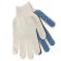 Garden gloves, x/b, knitting class 10, with PVC dots