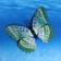 Decor for magnet "Butterfly" 30cm, mix