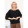 Female jumper, size 42, black color