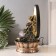 Table Polystone Fountain from the Network, Ganesha's backlight in gold near the waterfall - hand "25x20x34 cm