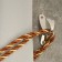 Hook for curtains ks101 cappio, one -rod, chromium color, 2 pcs