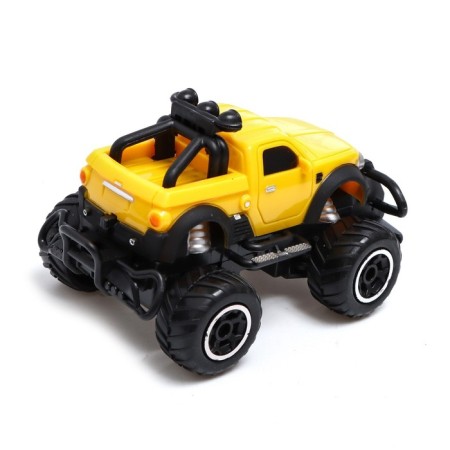 Radio -controlled jeep "pickup", works from batteries, yellow color-2