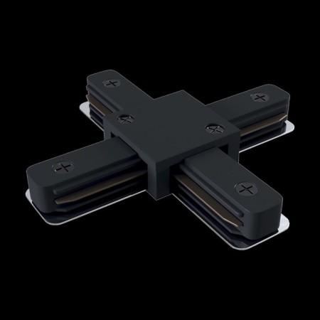 Connector X-shaped for the Technical tra001CX-11B, 11x11x2.3 cm, black color, black-2