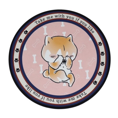 Animal rug, EVA+polyester, d = 60 cm. Pink-3