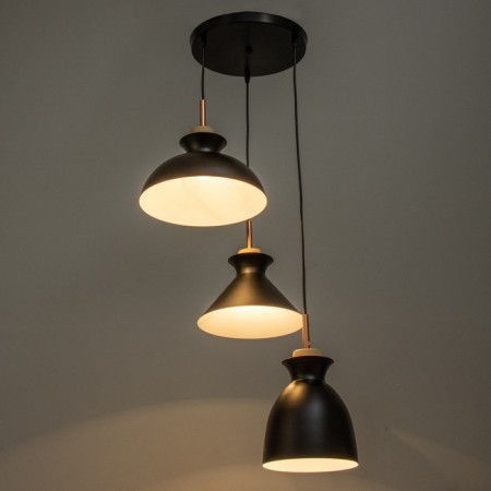 Lamp Bayerlux "Varmo" 3he27 40W black 41x41x25-125cm-2