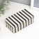 Casket Metal Rectangular "Gold Patterns on a Chash/White" mix 6.5x11.5x4 cm