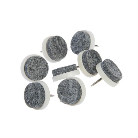 Furniture round tundra, d = 20 mm, 8 pcs., White color