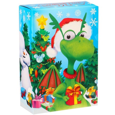 Gift box "New Year" 16x23x7.5 cm, Mickey Mouse and Dragon-4
