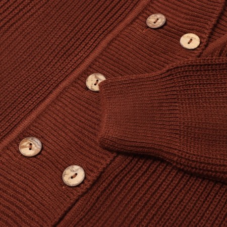 Jumper Female Minaku: Casual Collection Color Chocolate, Rr. 48-8