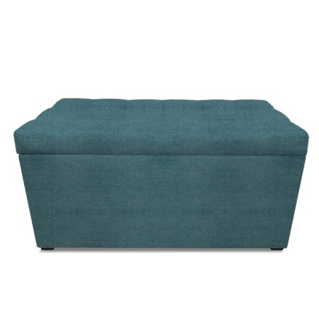 Puff with a lid and weighting, 800 × 400 × 420 mm, Savana plus matting, Mint color-3