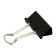 A set of paper clamps, 25 mm, 12 pieces, in a cardboard box, black