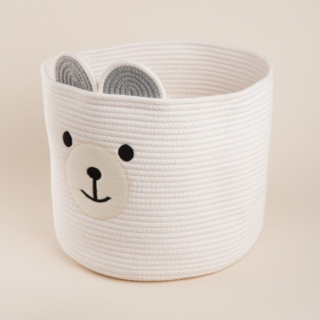 Basket for storage of manual weaving, cotton 35x35x30 cm-1