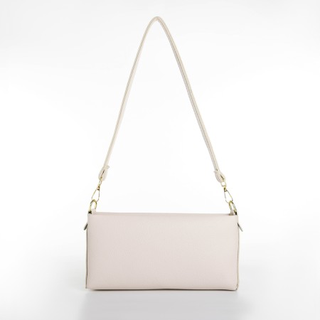 Bag Women's Cross-Bodi with a zipper, milk color