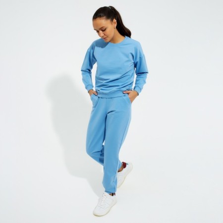Women's costume (sweatshirt, trousers) minku: casual collection color Blue, size 44-2