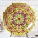 Largan Rishtan ceramics "Flowers", 42 cm, yellow, corrugated