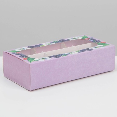 Box under 6 sweets, confectionery packaging "Berry Paradise", 10.2 x 20 x 5 cm-1