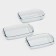 A set of rectangular Borcam baking dishes, 3 items: 1.3 l, 1.95 l, 2.75 liters