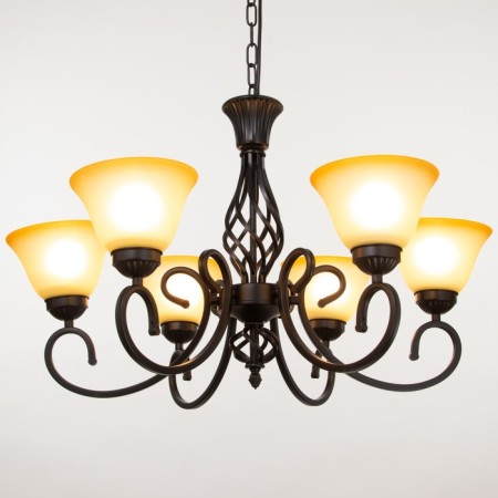 Chandelier 2714/6 E27 40W Black 72x72x42-72 cm Bayerlux-2