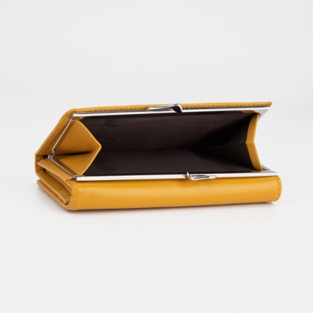Women's wallet on magnets, yellow color-2