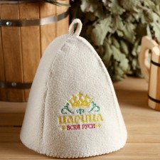 Hat for a bath with embroidery 