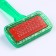Pucupors "Simple" with a transparent handle, with drops, 9.5 x 13.8 cm, green