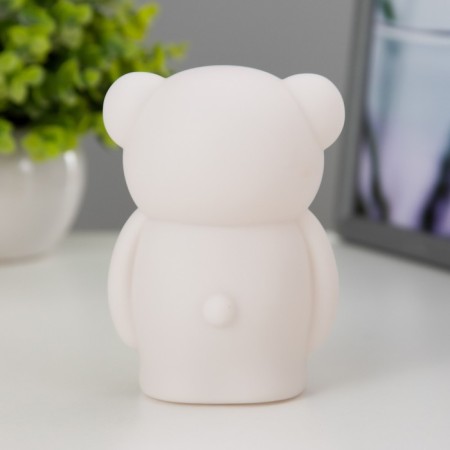 Nightmare "Bear with a bow" LED 2W from 3xlr44 batteries is white-pink 5.5x7.5x11 cm Risalux-3