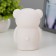 Nightmare "Bear with a bow" LED 2W from 3xlr44 batteries is white-pink 5.5x7.5x11 cm Risalux