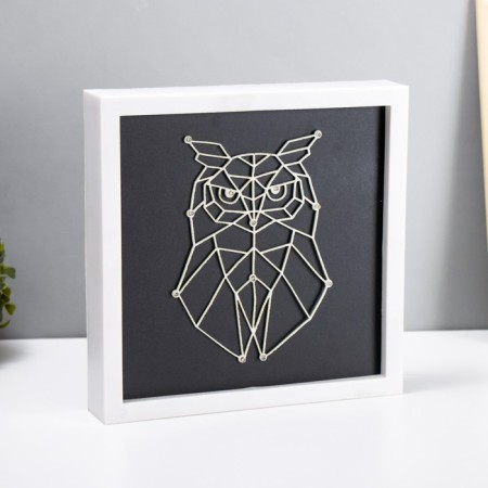 Light picture “Owl” LED USB from 3haa batteries 24.5x24.5x3.5 cm Risalux-1