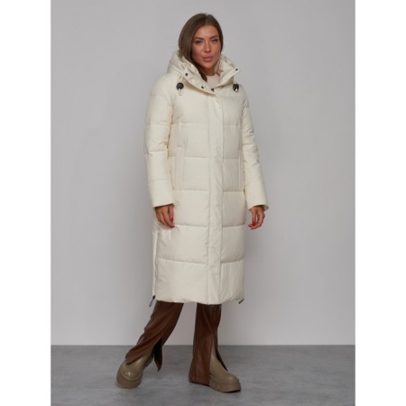Coat insulated winter female, size 44, color light-beige-2