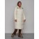 Coat insulated winter female, size 44, color light-beige