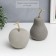 Polystone souvenir "Gray matte pear" 19.5x11 cm