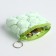 Women's wallet with lightning, green color