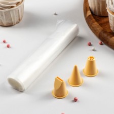 Set of confectionery, 20 bags, 3 nozzles, nozzles mix