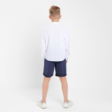 Shirt for a boy minku color white, height 122 cm-5