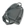 Women's backpack, genuine leather, black 22x10x25 cm