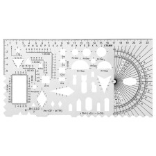 Officer line No. 2, colorless, printing scale