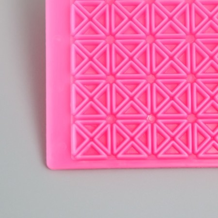 Plastic stamp "Square of triangles" 12.8x7.5 cm-4