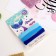 Hair gum "Trio" (set 3 pcs) 5.5 cm, blue blue