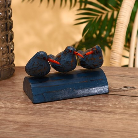 Souvenir "Birds on the tree" Albezia 22x10x13 cm