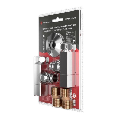 A set for connecting a Terminus heated towel rail, 3/4 "x1/2", a square handle-1