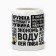 Ceramic beer mug "Real man", 600 ml, beige color