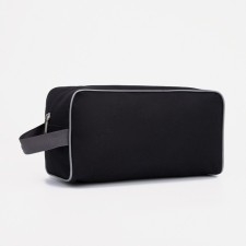 Cosmetic bag with lightning, black color