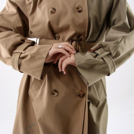 Two-color print raincoat, rr 50-52-3