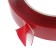 Adhesive tape Nova Bright-Fusion, bilateral, acrylic red + transparent, 22 mm x 5 m