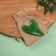 Guasha massage "Bird", 5.7 × 8 cm, green color