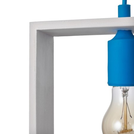 Lamp Bayerlux "Square" 1*40W E27 White-blue 22x6x22-122 cm-5