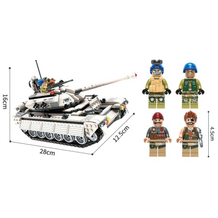 Designer Peacemaker "Battle Tank", 4 minifigurs, 430 parts-1