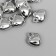 Suspension "Heart", color silver 12x15 mm