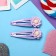 Invisibility for hair "Abel" (set 2 pcs) water lilies, 5 cm, lilac