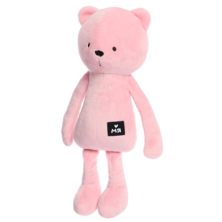 Soft toy "Bear George", 33 cm, pink color-1